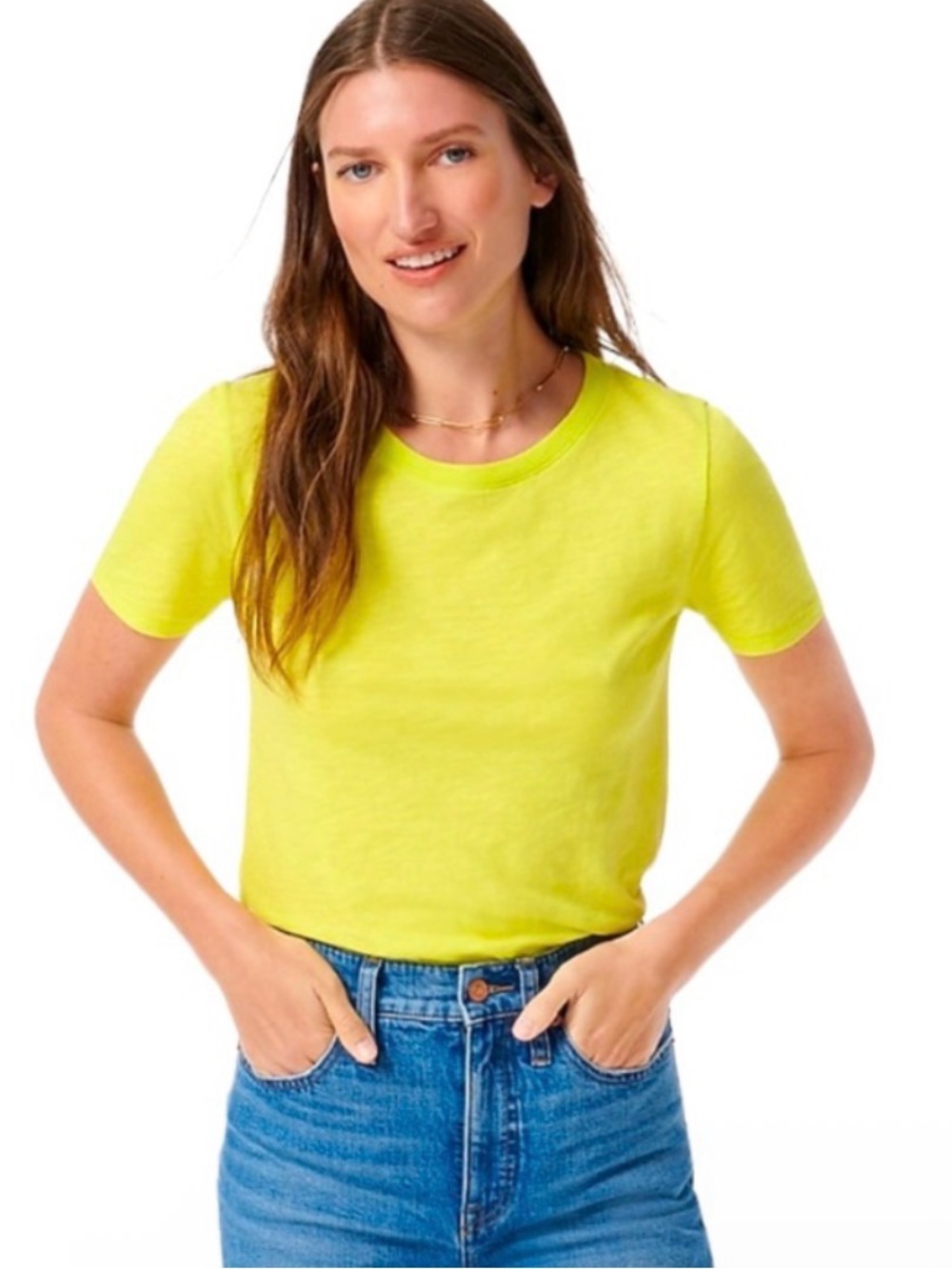 J. Crew | Yellow Vintage Cotton Tee, M